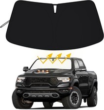 Premium Windshield Sun Shade for 2019-2025 2026 Dodge RAM 1500, Reflective 310T