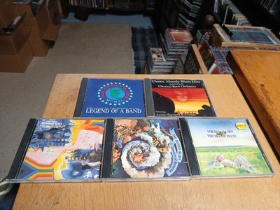 the moody blues cd lot/5 Question of Balance,Days Future Passed,Voices In Sky,