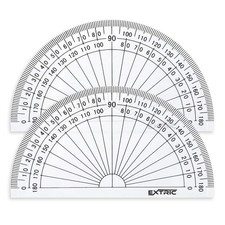 Protractor for Geometry, 4 Inch Clear Plastic 4 - 2 Count