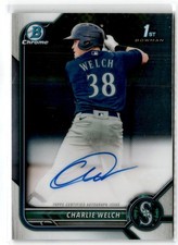 2022 Bowman Chrome 1st Bowman Auto Charlie Welch Auto Mariners #CPA-CW