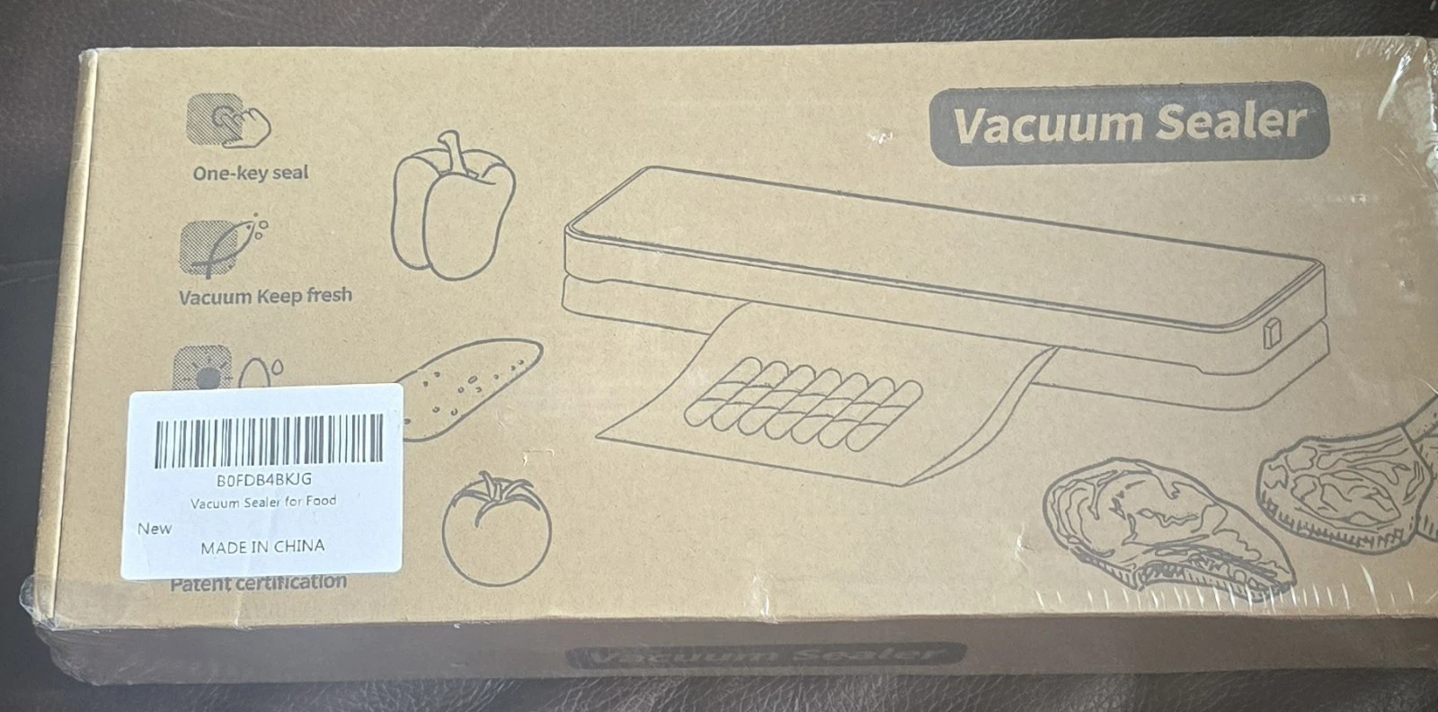 Food Vacuum Sealer – One Key Seal | Keep Food Fresh | New in Box