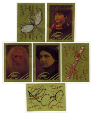 Harry Potter Stein der Weisen Konvolut 6 Goldfolienaufkleber