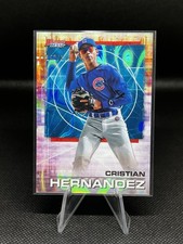 2021 Bowman's Best #3 Cristian Hernandez Chicago Cubs Aqua Lava /199