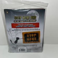 STEP HERE FOOTPAD ACTIVATOR HALLOWEEN HAUNTED HOUSE PROP DECORATION MR122566