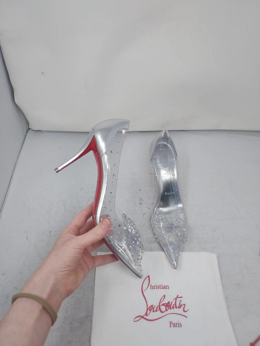 Christian Louboutin Silver Heels for Women for sale | eBay