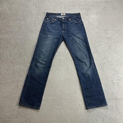 LEVIS 501 Herren Jeans Hose W30 L32 Vintage Regular Straight 29511 Blau Denim