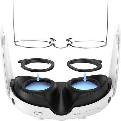 AMVR Linsenschutz Kompatibel Mit Meta/Oculus Quest 3 Zubehör, Brillenabstandshal