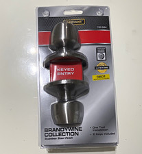 Defiant Brandywine Keyed Entry Door Knob Lock Set Stainless Steel, Keys 58031