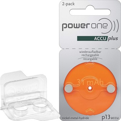 2 x VARTA PowerOne ACCU P13 orange battery for hearing aids (1 x 2 sheets) +T...