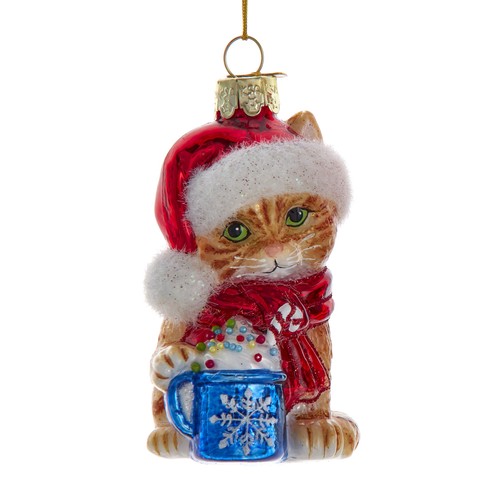 Kurt Adler Noble Gems Cat Ornament