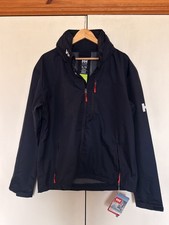 Image of Helly Hansen Mens Full-Zip Sailing Jacket XL Navy Crew Hooded *BRAND NEW w/ TAG*
