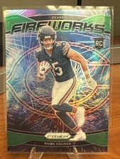 2024 Panini Prizm #19 Rome Odunze Fireworks Green Prizm