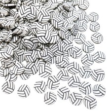 Volleyball Polymer Clay Slices, Sports Polymer Clay Cutter for Jewelry Nail
