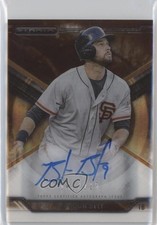 2015 Topps Strata Auto Orange 102/125 Brandon Belt #SA-BB Auto 0b0