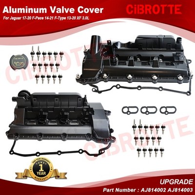 Aluminum Valve Cover for Jaguar 17-20 F-Pace 14-21 F-Type 13-20 XF 3.0L
