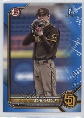2022 Bowman Draft Blue 66/150 Adam Mazur #BD-4 6k2