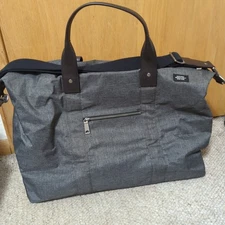 Jack Spade Tech Oxford Duffle Weekender Travel Bag Grid Interior Lightly Used