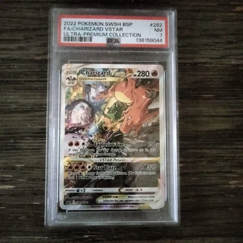 Pokémon TCG Charizard VSTAR SWSH262 Holo Black Star Promo PSA 7