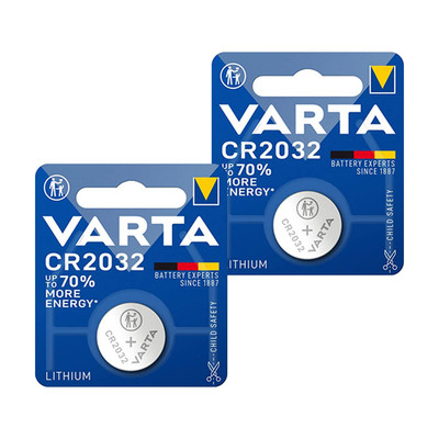 2x VARTA CR2032 Lithium Batterien 3V Knopfzellen Coin Button - Neu