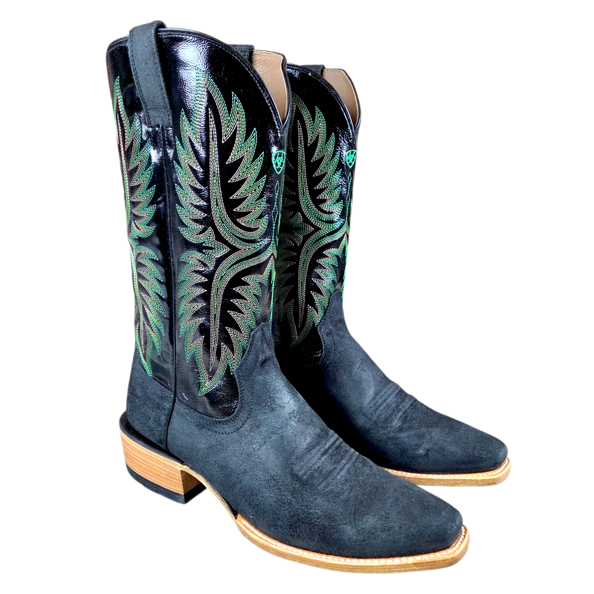 Ariat Futurity Rider Roughout Square Toe Western Boots Black 