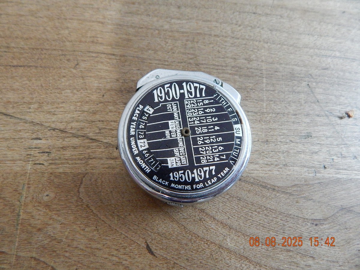 Vintage Chadwick Computer Lighter No. 7285 Perpetual Calender 1950-1977  Japan