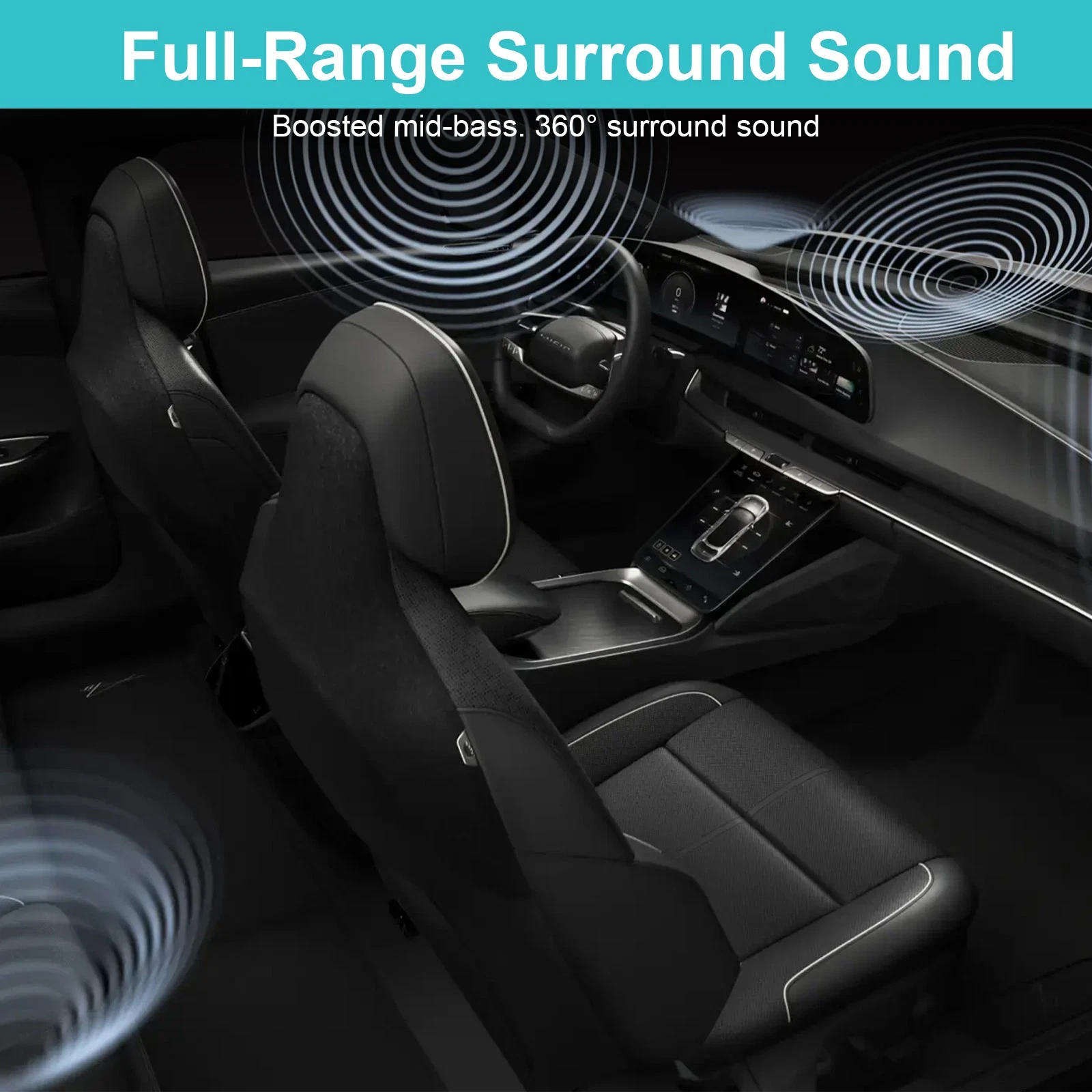 4PCS Car Speaker Foam Pad Bass Enhancer Ring for 6" 6.5" 6.75" 7" Door Speakers