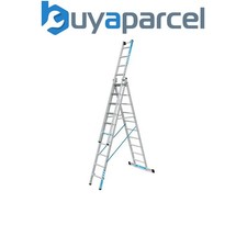 Image of Zarges 41579 Skymaster Plus X Combination Ladder 3-Part 3 x 10 Rungs ZAR41579