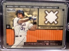 2002 Fleer Showcase - Baseball's Best Mike Piazza Memorabilia (MEM)