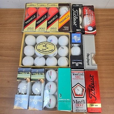 Large Bundle of NEW Golf Balls   4+ Dozen Mixed Brands Titleist, Pinnacle + More