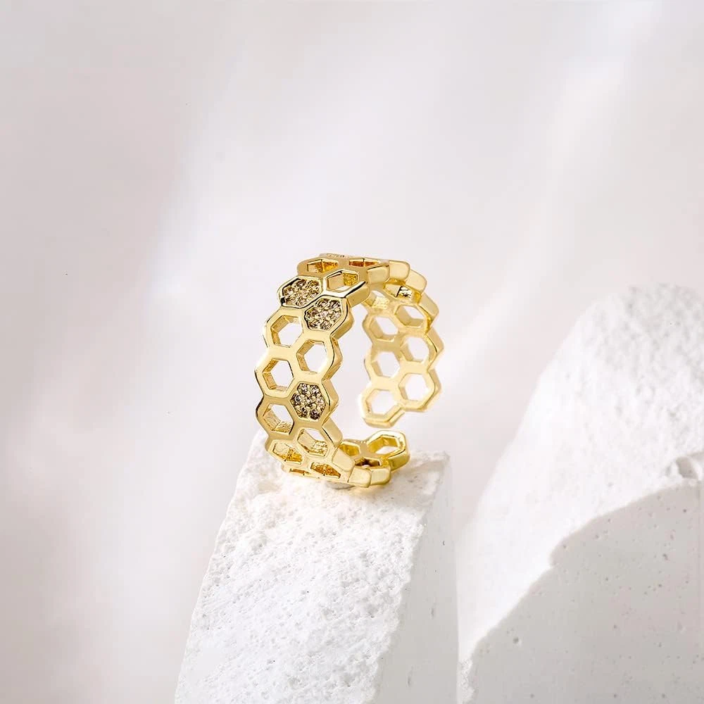 Gold plated copper ring deals