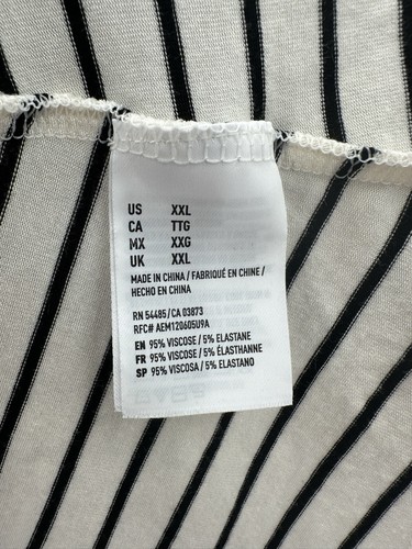 American Eagle Striped Keyhole Back Viscose Blend Mini Dress Women’s Size XXL - Picture 7 of 8