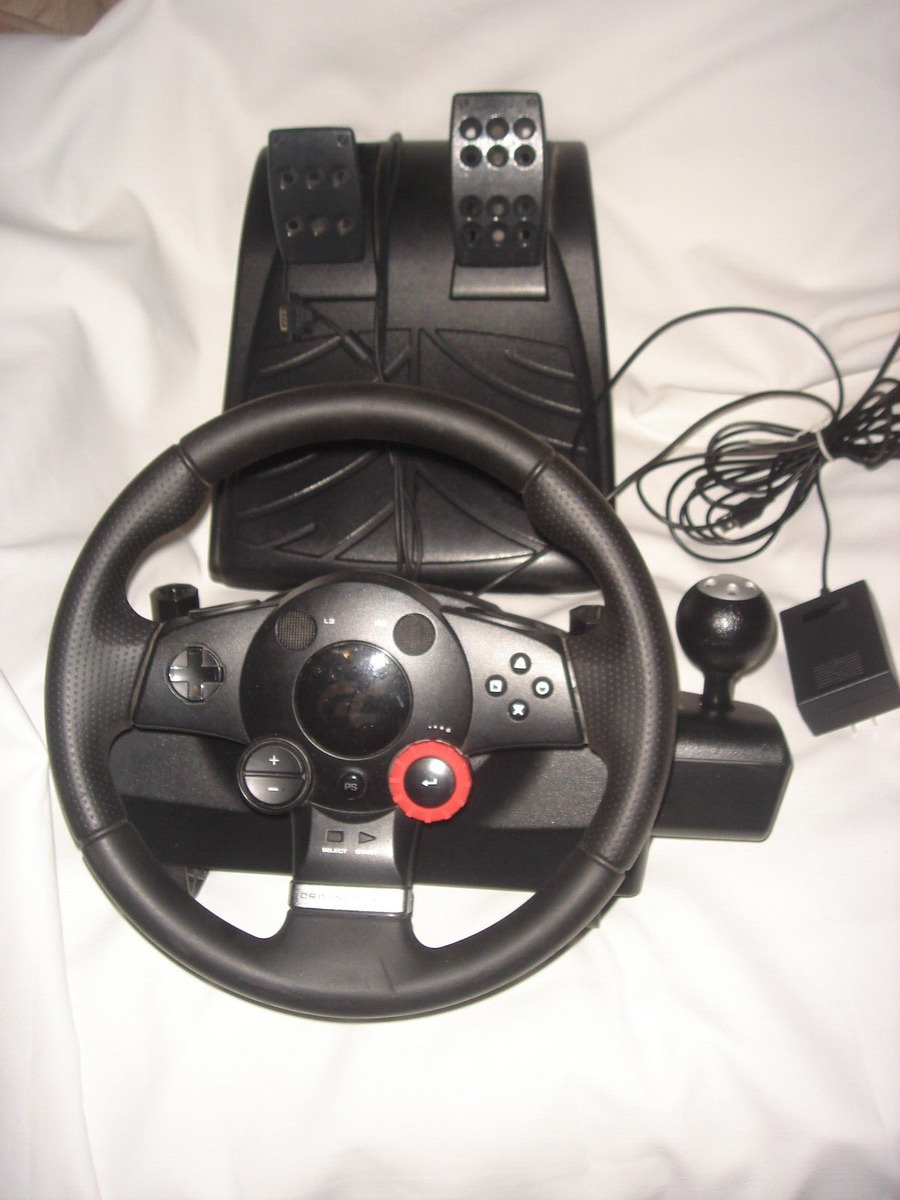 Logitech Driving Force GT E-X5C19 Steering Wheel with Pedals Power supply.  719896370011