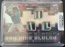 Evan White 2021 Panini Spectra Building Blocks Materials - Sealed w/ sick Patch