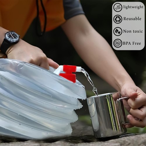 Klappbarer Wasserträger Campingbehälter 20L Wohnwagen Klapphalter ungiftig - Bild 30 von 46