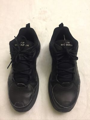 Nike Air Monarch 415445-001 Mens Size 13D Leather Athletic Shoes Black