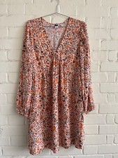 Old Navy Women’s Floral Smock Cottagecore Dress Folk Peasant Dress Size M