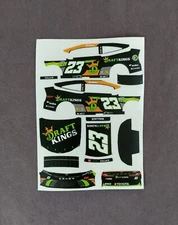 2024 Custom Bubba Wallace #23 Draft Kings 1/64 Peel & Stick Decals
