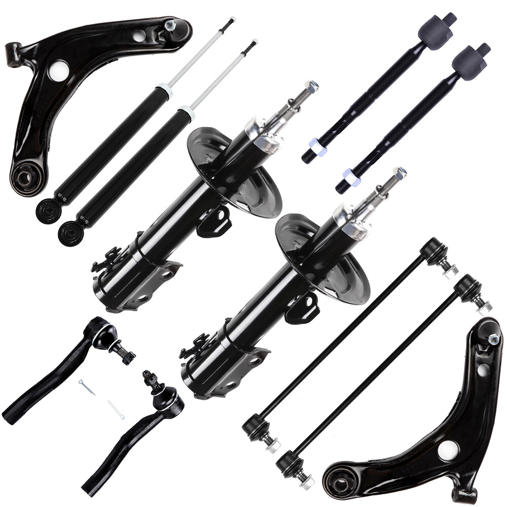 Autodayplus 8-Piece Front & Rear Suspension Kit With Control Arms & Tie Rods For 2007-2008 Toyota Yaris (EV800325)