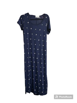 Meg Lauren Slinky Belt Dress Size Medium Cottagecore y2k Ditzy Floral