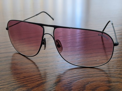 Vtg CARRERA 5422 sunglasses - Gradient 1980's Germany - BLACK / PINK 90 135 - Picture 14 of 14