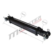 Hydraulic Cylinder Tie Rod double action 2" bore 4" stroke 2500 psi 2x4 new