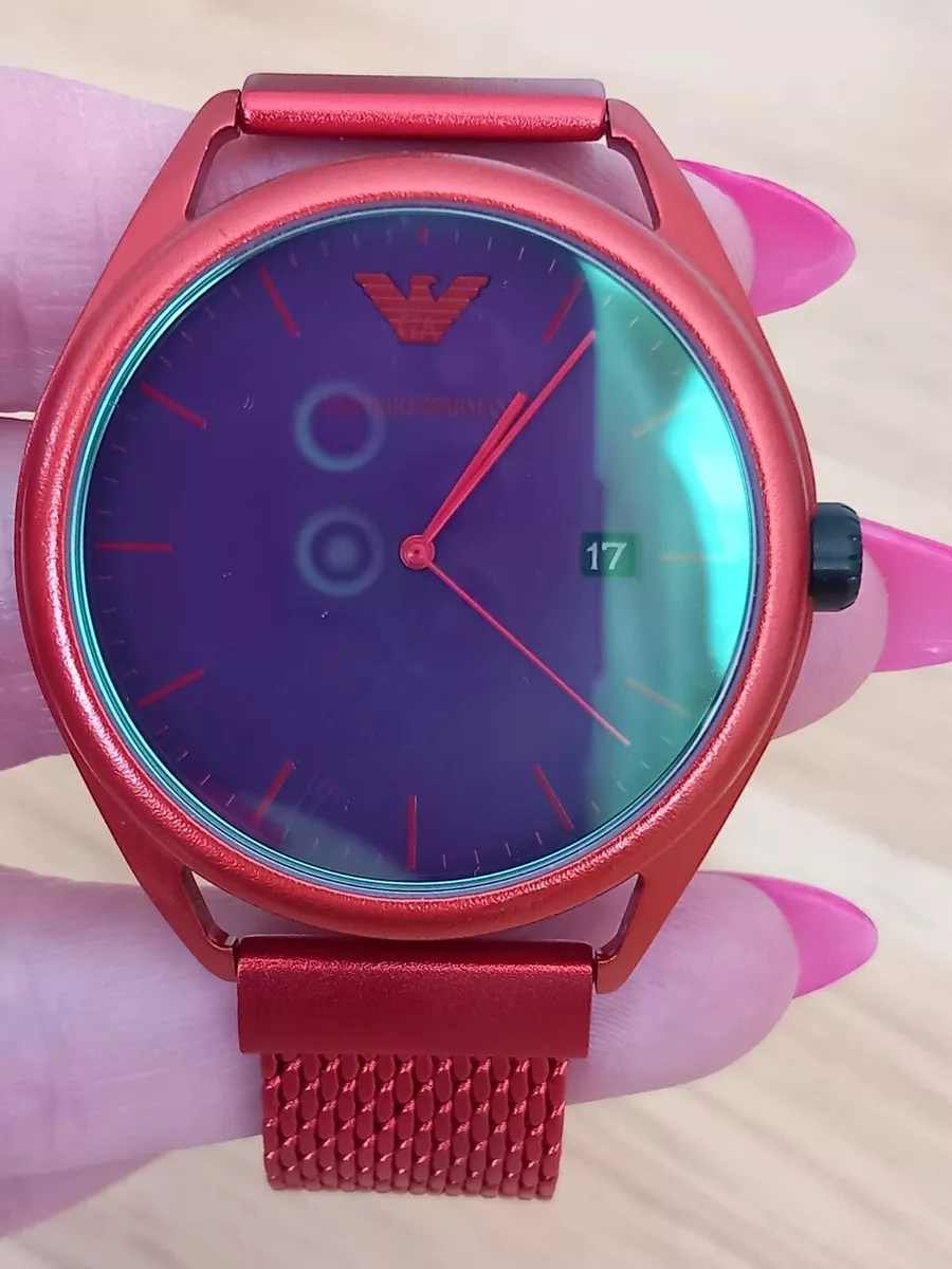Emporio armani 2024 red watch