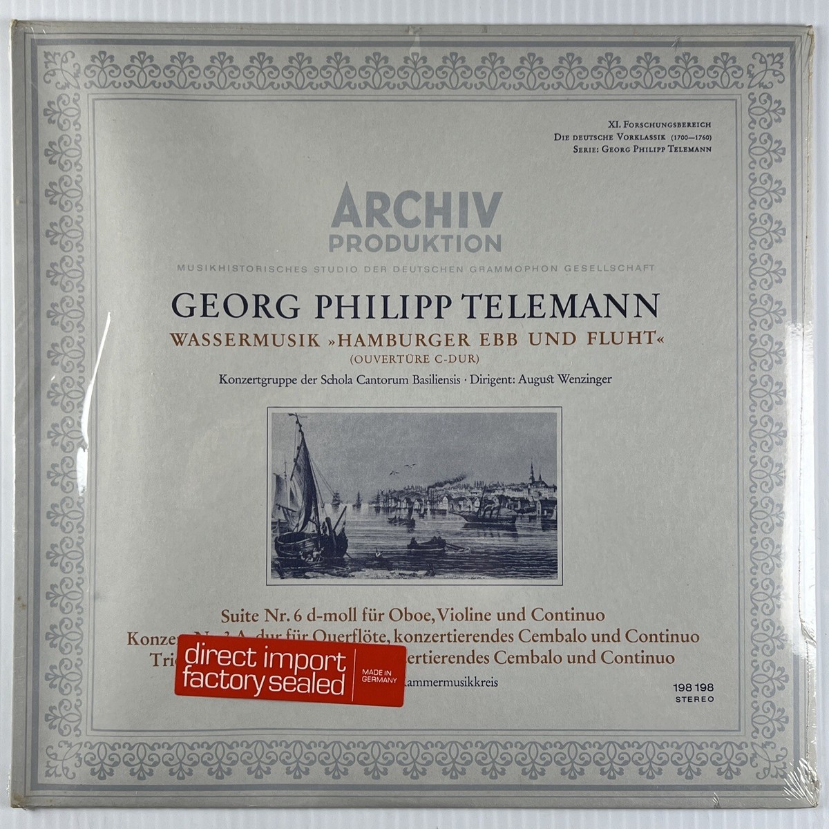 Telemann - Wassermusik, Suite N.6 & Konzert N.3 LP 1967 Telemann - Wassermusik, Suite N.6 & Konzert N.3 LP 1967