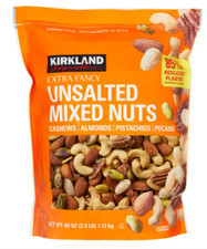 Kirkland Signature Extra Fancy Unsalted Mixed Nuts 2.5 LB 