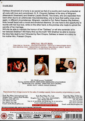 DAHLEEZ JACKIE SHROOF, RAJ BABAR NEW BOLLYWOOD DVD ENGLISH