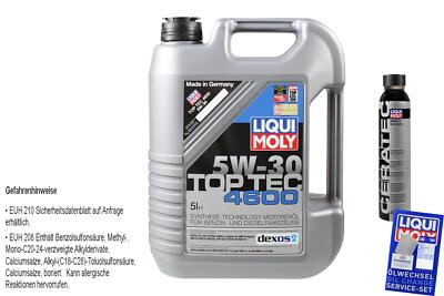 5L Liqui Moly Top Tec 4600 5W-30 Motoröl Cera Tec Öl-Additiv Motorenöl