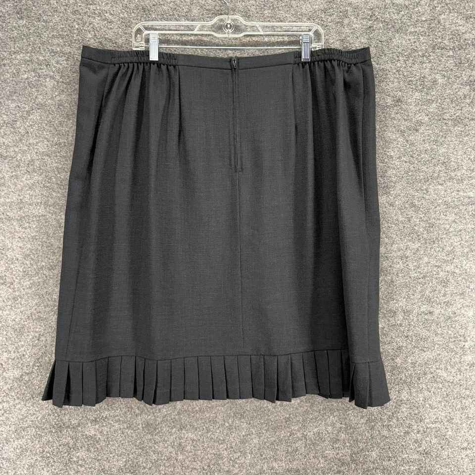无品牌裙子女式24W Plus黑色A字迷笛拉链中腰经典版型 — 第 2/4 张图片