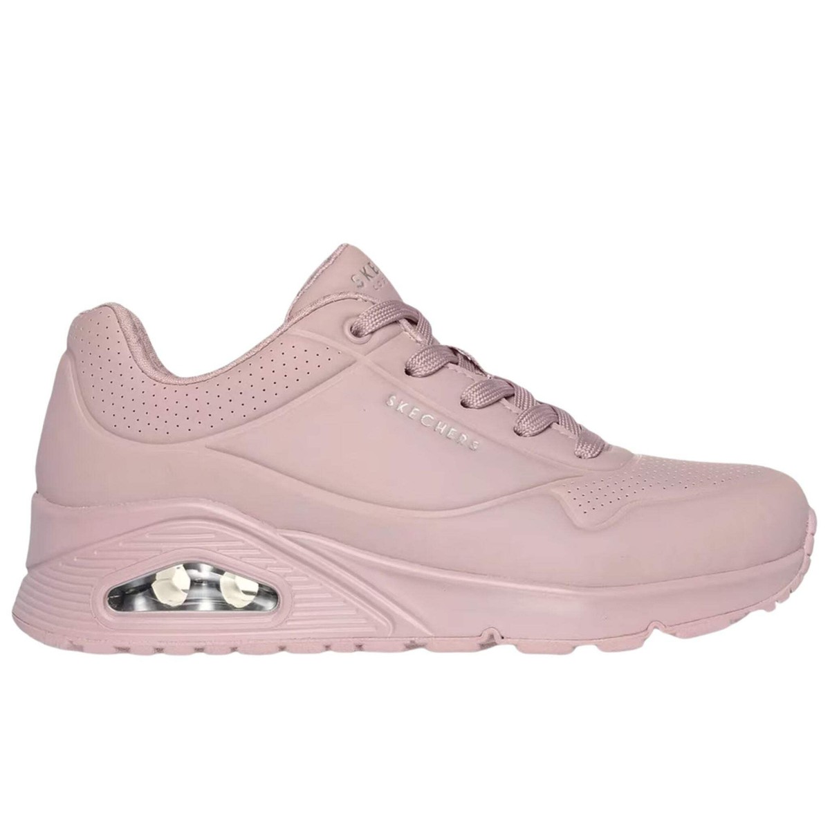 もも Skechers Women's 73690 Uno- Stand on Air Light Mauve Casual Shoes