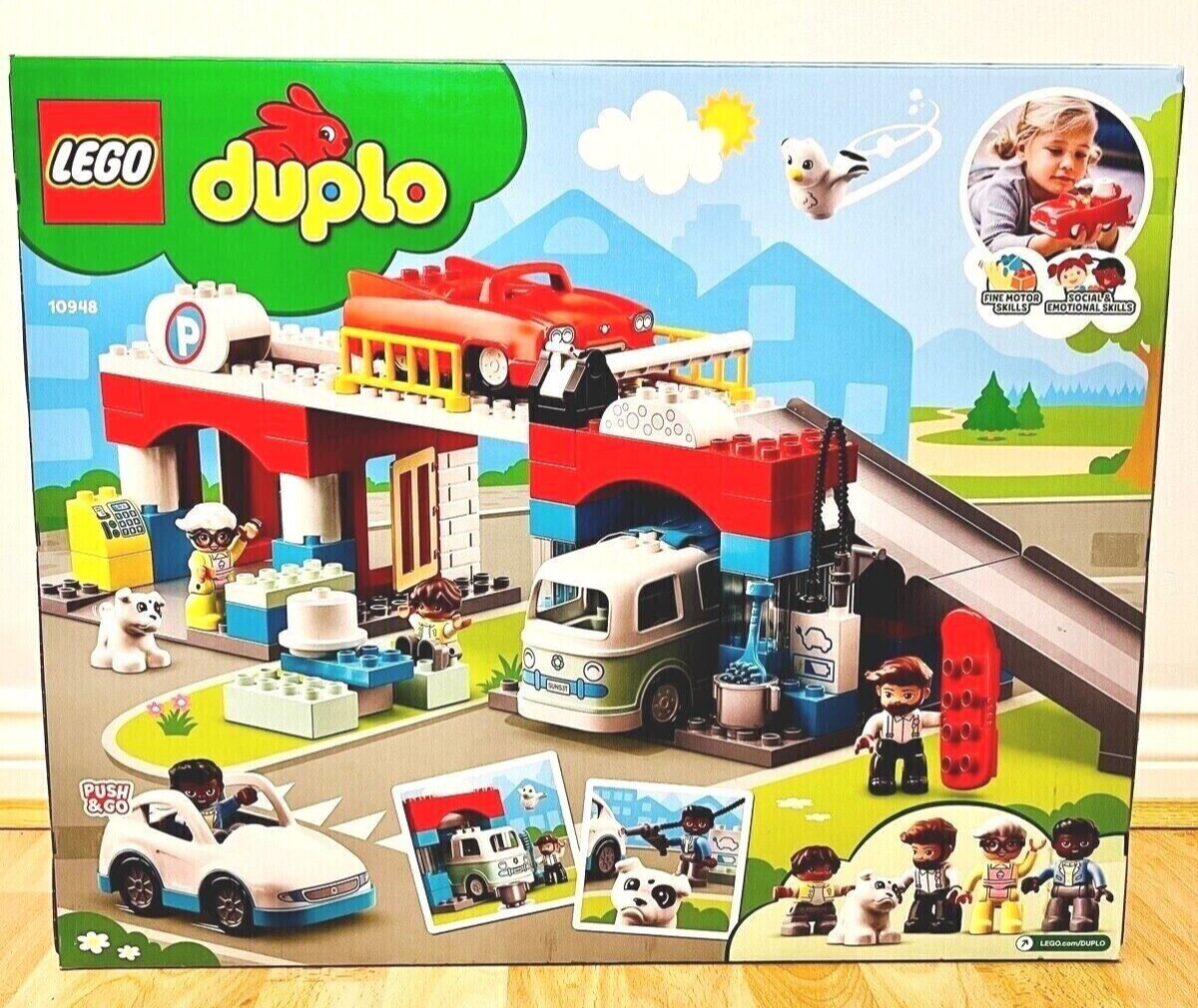 Lego DUPLO Parking Garage and Car Wash 10948 Kid's Building Toy