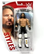 WWE AJ Styles Series 108 Action Figure PACKAGE WEAR FREE SHIPPING!